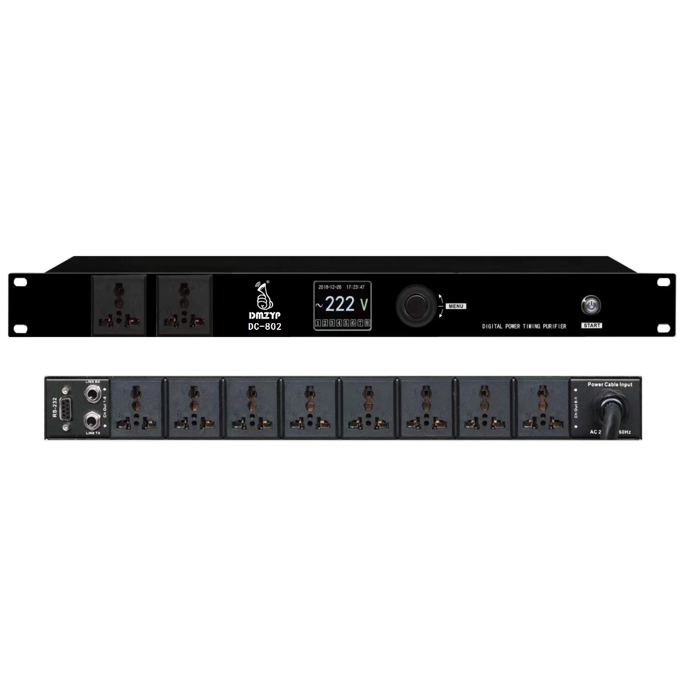 多功能彩屏中控控制电源时序器 DC-802